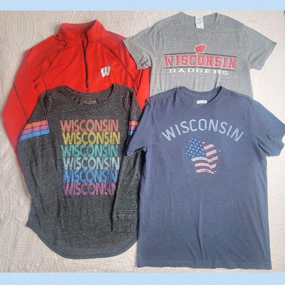 Women's Wisconsin Assorted Tops Bundle size small